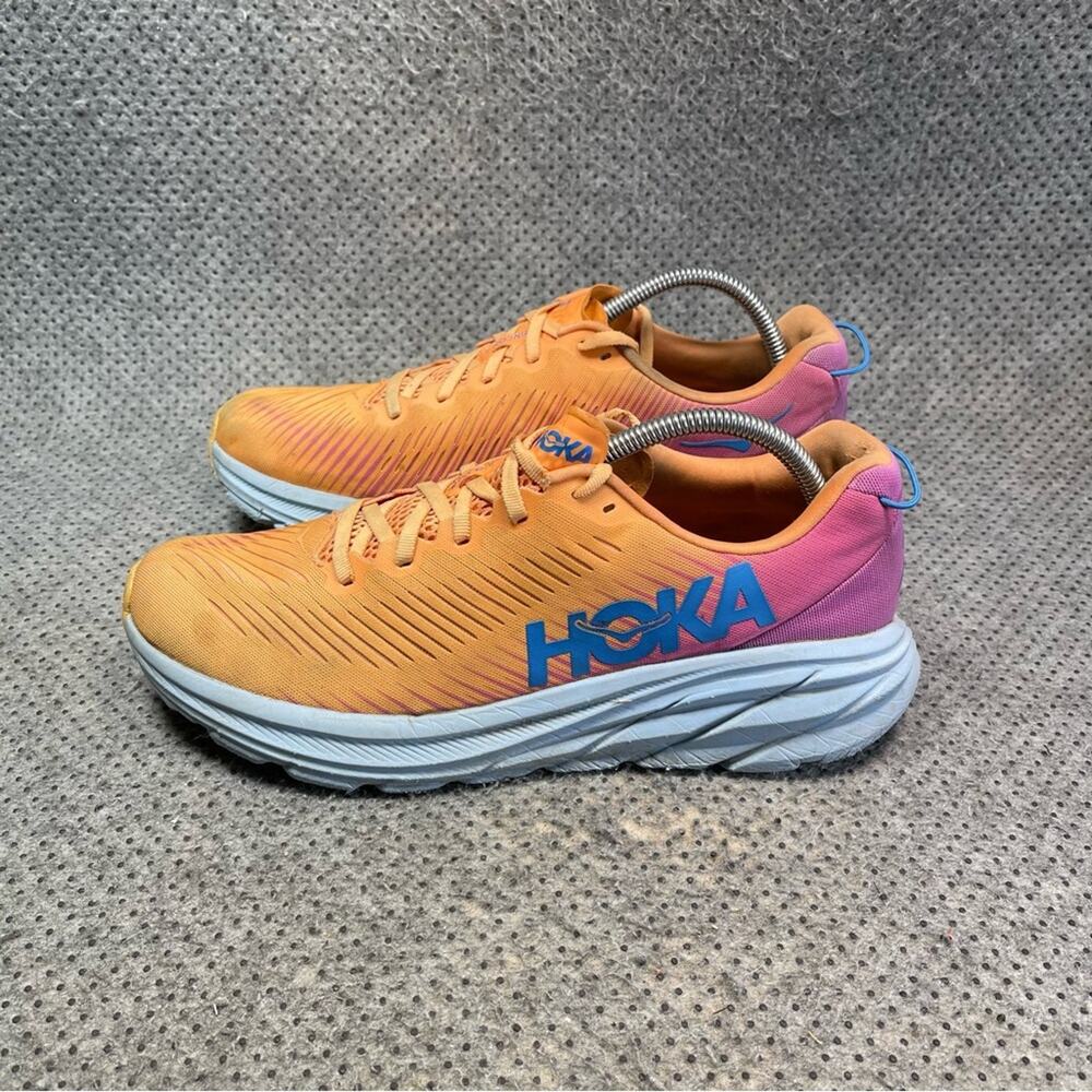 Hoka One One Rincon 3 Orange Running Shoes Size 10.5 Women’s